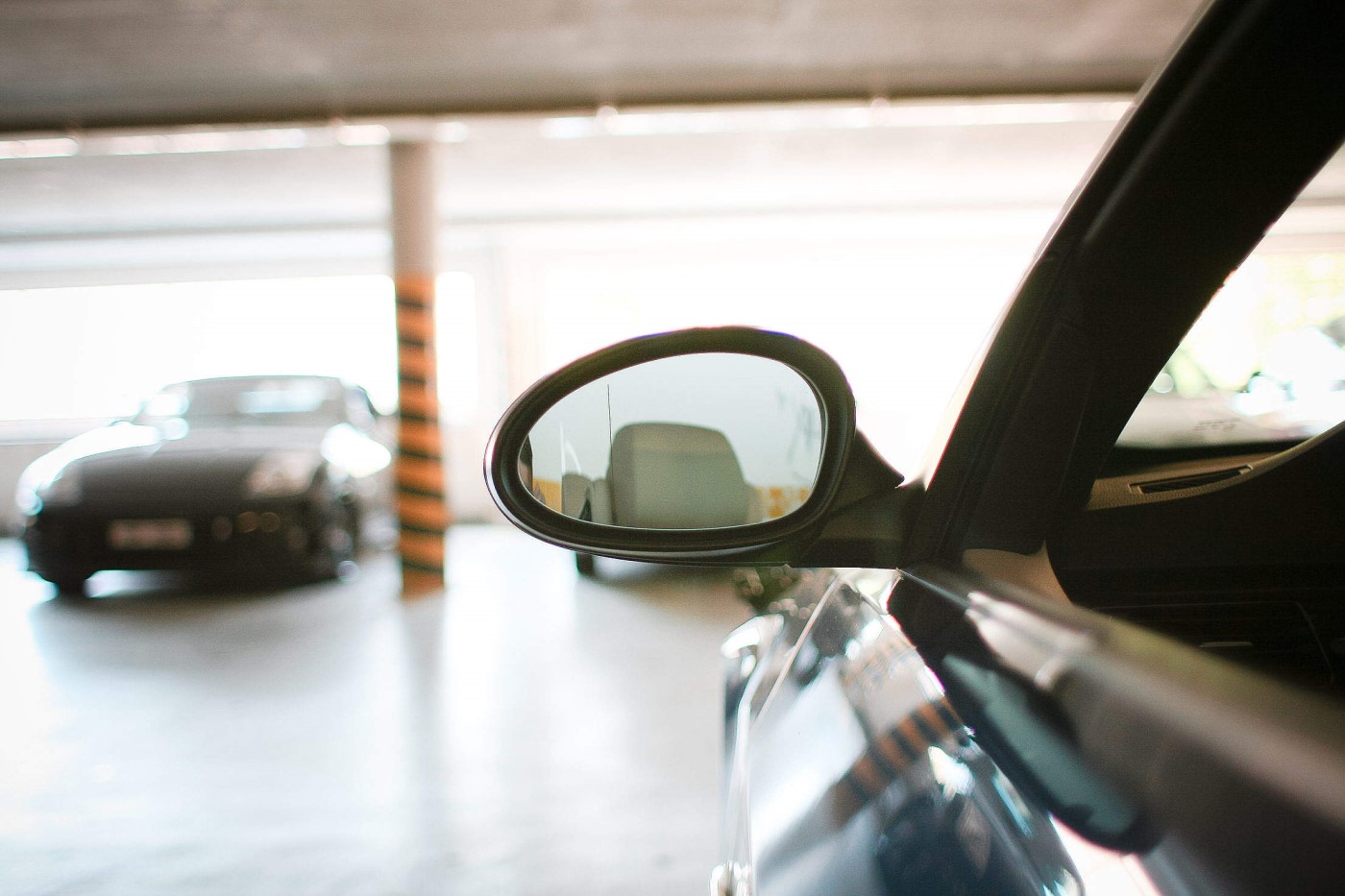 car rear view mirror